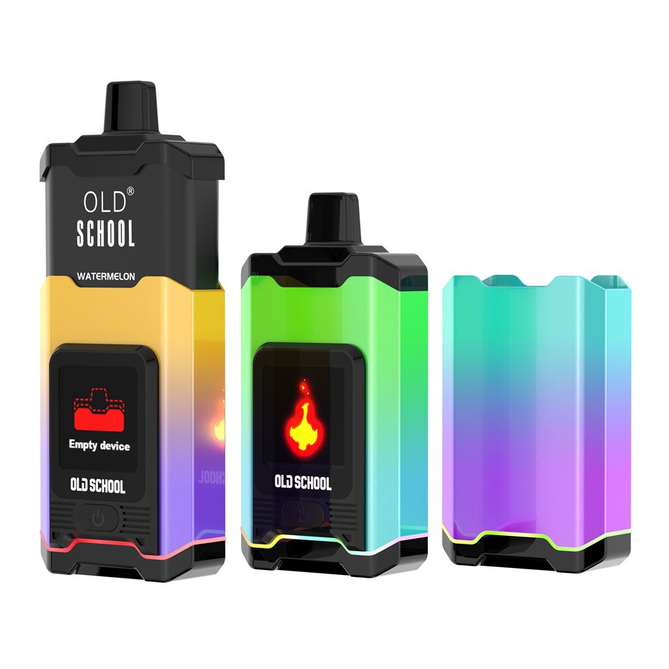 24000puffs LCD ekspozisyon fonksyon entèrchanjabl pod vape